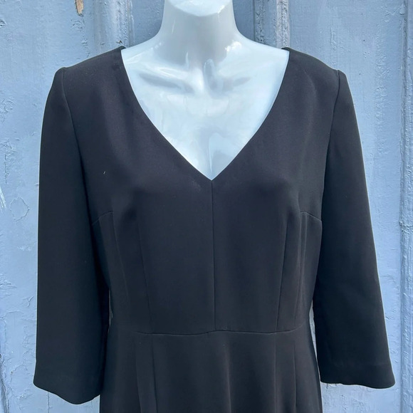 Comrags V neck Black Shift Dress, size Small - Picture 6 of 13
